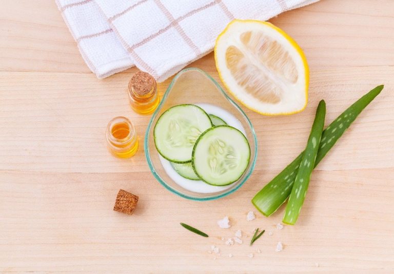 Cucumber aloe vera lemon and honey facial treatment