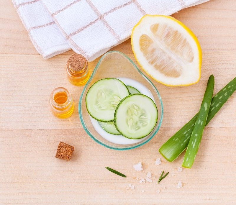 Cucumber aloe vera lemon and honey facial treatment