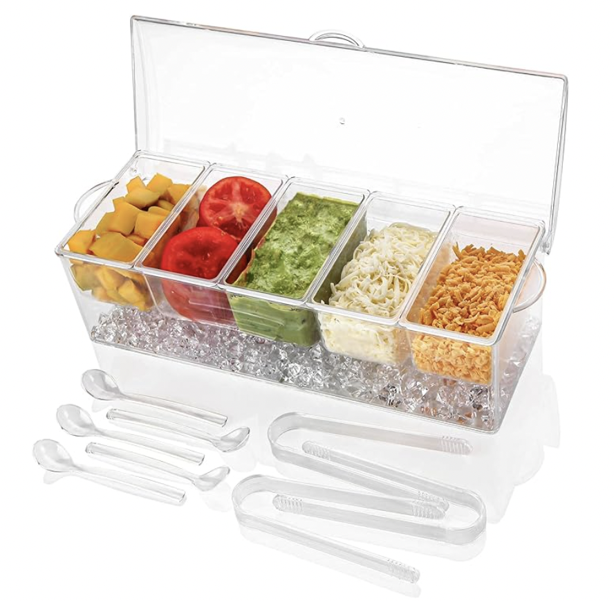 Chilled 5 compartment tray